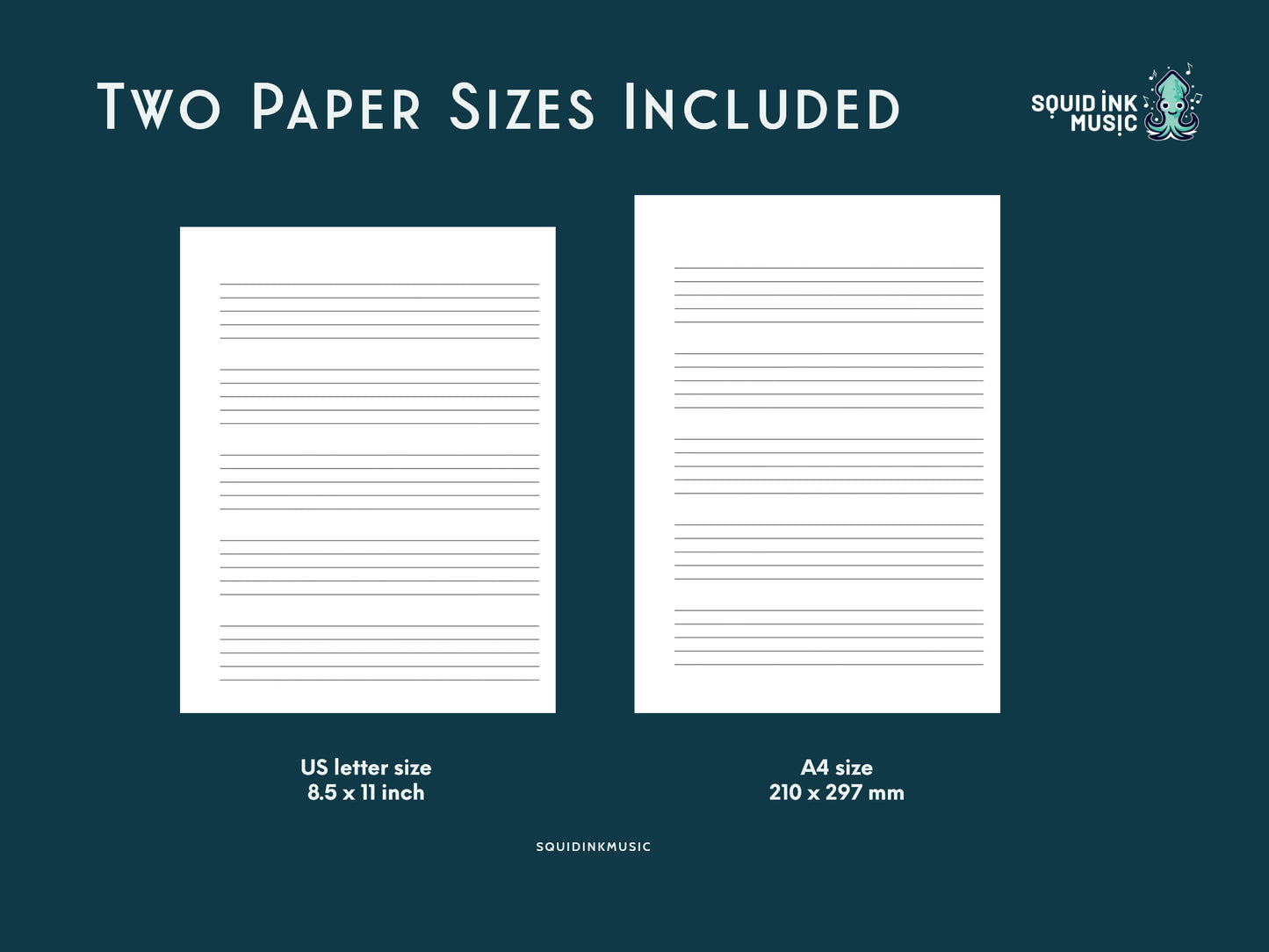 Blank manuscript for kids